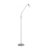 Verstellbare Stehleuchte in Silber Dimmer Glas 163 cm