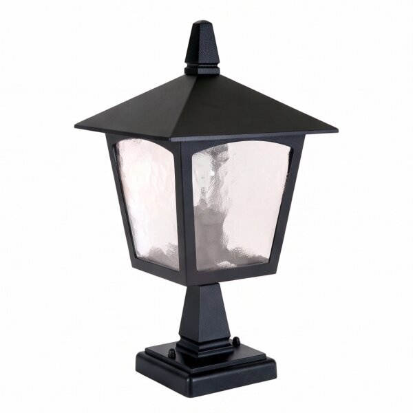 Gartenlaterne Schwarz Aluminium klein H:31,5cm