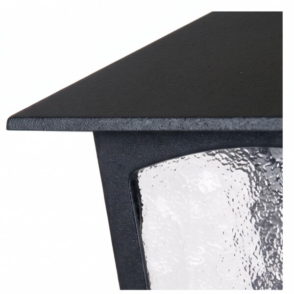 Gartenlaterne Schwarz Aluminium klein H:31,5cm