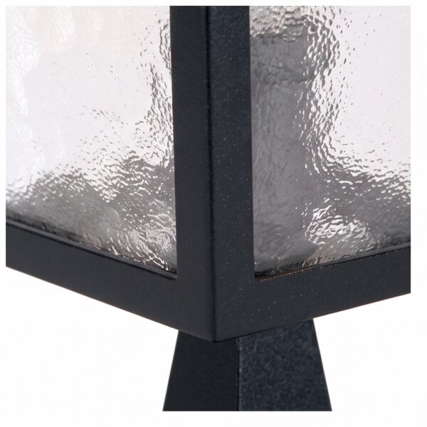 Gartenlaterne Schwarz Aluminium klein H:31,5cm