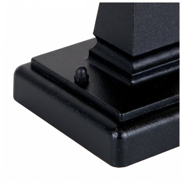 Gartenlaterne Schwarz Aluminium klein H:31,5cm