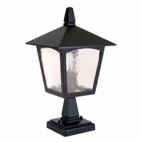 Gartenlaterne Schwarz Aluminium klein H:31,5cm