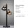 Tischlampe Rauchgrau Bernstein 48 cm G9 3000 K Glas