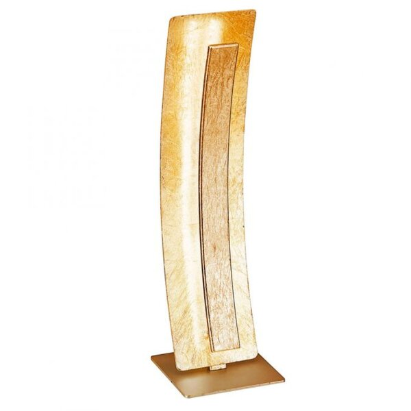 Elegante LED Tischlampe warmweiß 40,5 cm in Blattgold