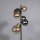 Stehlampe Rauchgrau Bernstein Glas 155 cm G9 2100 lm