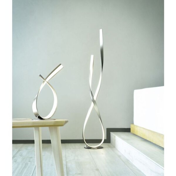 Stilvolle LED Tischlampe in Stahl 3000 K 11 W dimmbar