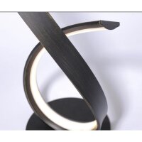 Stilvolle LED Tischlampe in Rostbraun 38,5 cm dimmbar