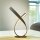 Stilvolle LED Tischlampe in Rostbraun 38,5 cm dimmbar