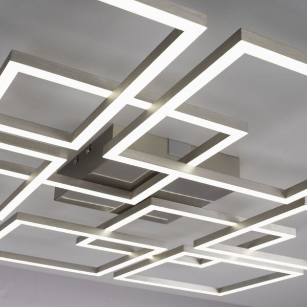 LED Deckenleuchte Farbtemperaturwechsel 58 W in Stahl