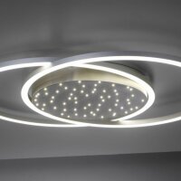 LED Deckenleuchte Sternenhimmel in Stahl 40 W dimmbar