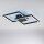 LED Deckenlampe Schwarz Metall 53,5 cm 5000 lm dimmbar