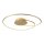 LED Deckenleuchte Leuchtringe Metall in Gold L:70 cm
