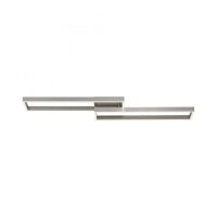 Stilvolle LED Deckenlampe Silber Fernbedienung dimmbar