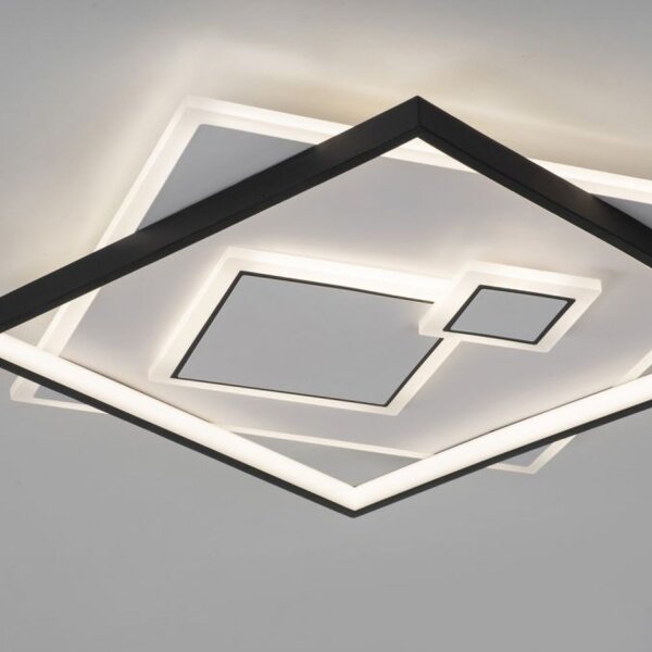LED Deckenlampe Weiß Schwarz warmweiß 3000 K 4900 lm
