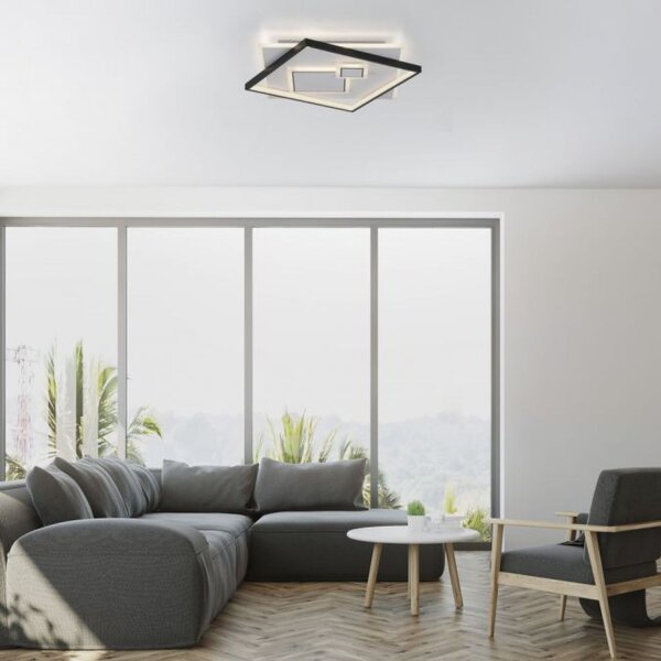 LED Deckenlampe Weiß Schwarz warmweiß 3000 K 4900 lm
