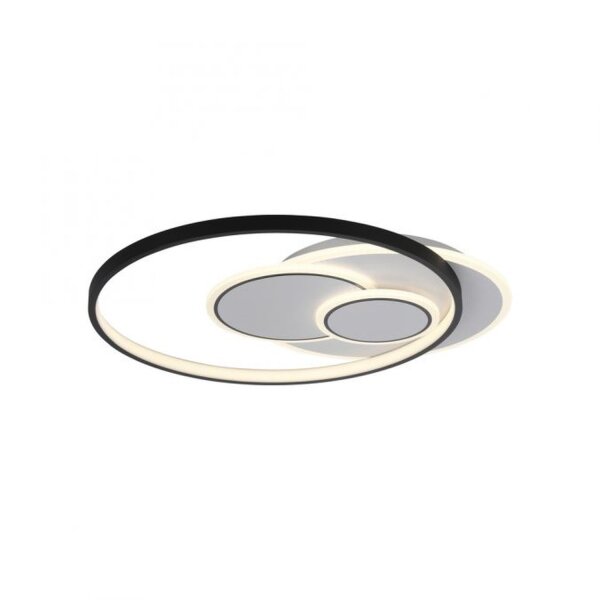 LED Deckenlampe Ringe Weiß Schwarz warmweiß 3000 K 27 W