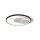 LED Deckenlampe Ringe Weiß Schwarz warmweiß 3000 K 27 W