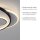 LED Deckenlampe Ringe Weiß Schwarz warmweiß 3000 K 27 W