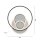 LED Deckenlampe Ringe Weiß Schwarz warmweiß 3000 K 27 W