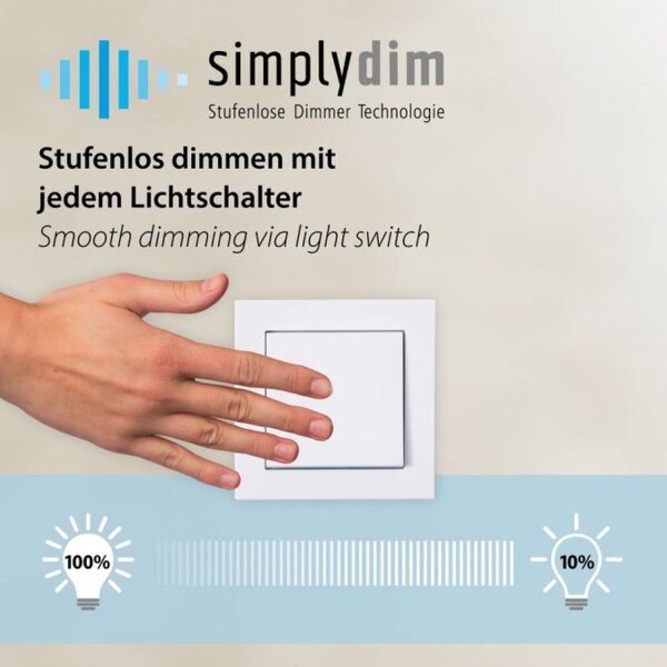 LED Deckenleuchte Metall Rost-Gold Ø45 cm 12 W dimmbar