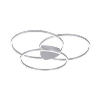 Dimmbare LED Deckenlampe Ringe in Aluminium 6480 lm