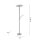 LED Stehlampe mit Lesearm in Stahl Glas 200 cm 5770 lm