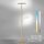 LED Stehlampe Leselicht in Messing Glas 200 cm dimmbar