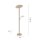 LED Stehlampe Leselicht in Messing Glas 200 cm dimmbar