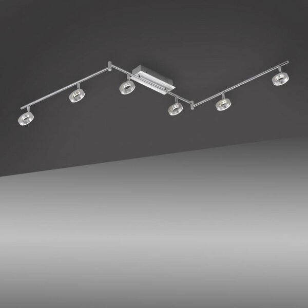 Beweglicher LED Deckenstrahler in Aluminium IP44 188 cm