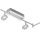 Beweglicher LED Deckenstrahler in Aluminium IP44 188 cm