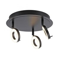 Beweglicher LED Deckenstrahler Anthrazit IP44...