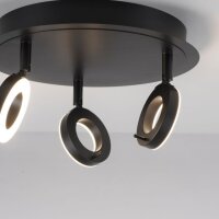 Beweglicher LED Deckenstrahler Anthrazit IP44...