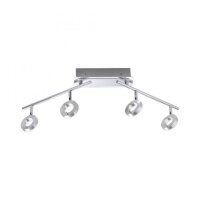 Beweglicher LED Deckenstrahler in Aluminium IP44 94 cm