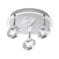 Flexibler LED Deckenstrahler in Aluminium IP44...