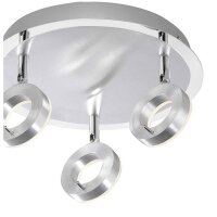 Flexibler LED Deckenstrahler in Aluminium IP44...
