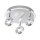 Flexibler LED Deckenstrahler in Aluminium IP44 Ø33,5 cm