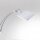 LED Stehlampe dimmbar Leselicht in Stahl Glas 199 cm