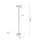 LED Stehlampe dimmbar Leselicht in Stahl Glas 199 cm
