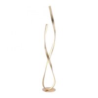 Dimmbare LED Stehlampe in Blattgold 140 cm 3000 K 26 W