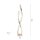 Dimmbare LED Stehlampe in Blattgold 140 cm 3000 K 26 W