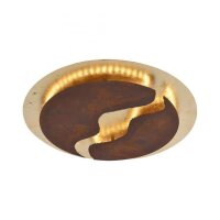 LED Deckenleuchte dimmbar Rostbraun Gold Ø50 cm...