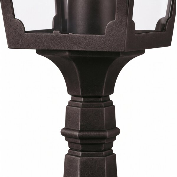 Elegante Sockelleuchte außen Schwarz H:50cm Garten