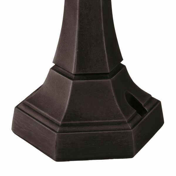 Elegante Sockelleuchte außen Schwarz H:50cm Garten