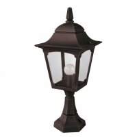 Elegante Sockelleuchte außen Schwarz H:50cm Garten
