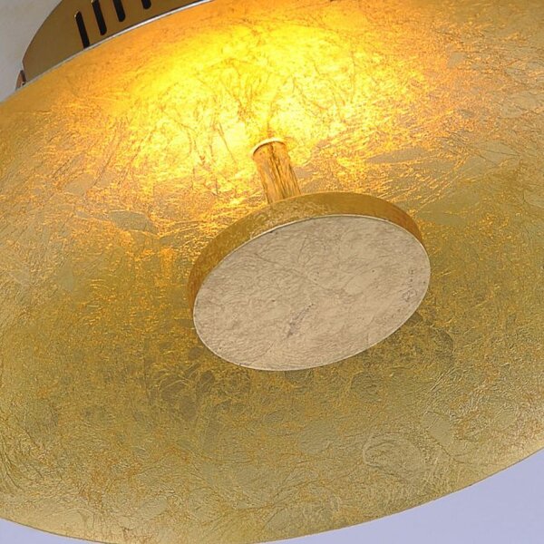 LED Deckenleuchte Metall dimmbar in Blattgold 3000 K