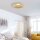 LED Deckenleuchte Metall dimmbar in Blattgold 3000 K