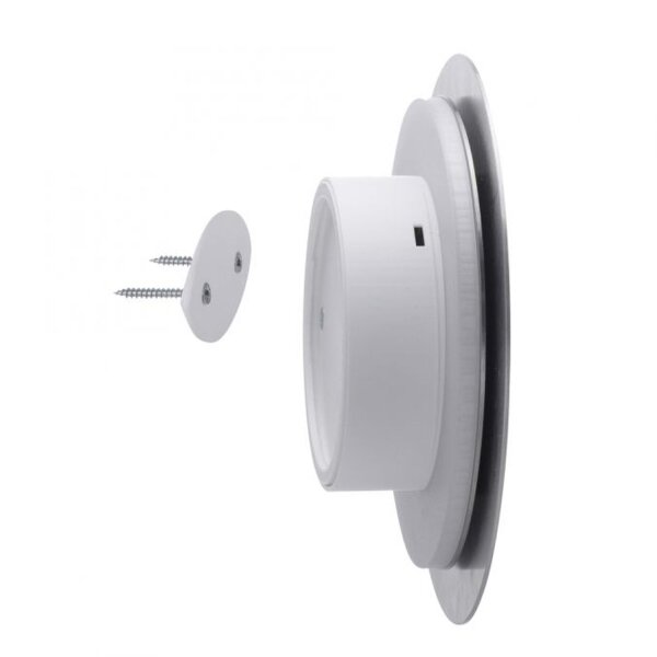 LED Akku Wandlampe in Silber dimmbar mit Fernbedienung
