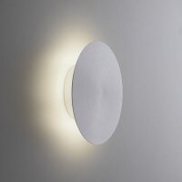 LED Akku Wandlampe in Silber dimmbar mit Fernbedienung
