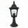 Sockelleuchte Schwarz Aluminium Glas H:44 cm IP44 E27