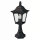 Sockelleuchte Schwarz Aluminium Glas H:44 cm IP44 E27